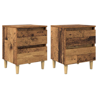 vidaXL Bed Cabinets 2 pcs Old Wood 40 x 35 x 50 cm Engineered Wood 1