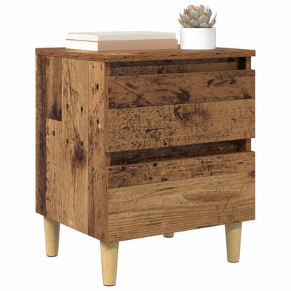 vidaXL Bed Cabinets 2 pcs Old Wood 40 x 35 x 50 cm Engineered Wood 2