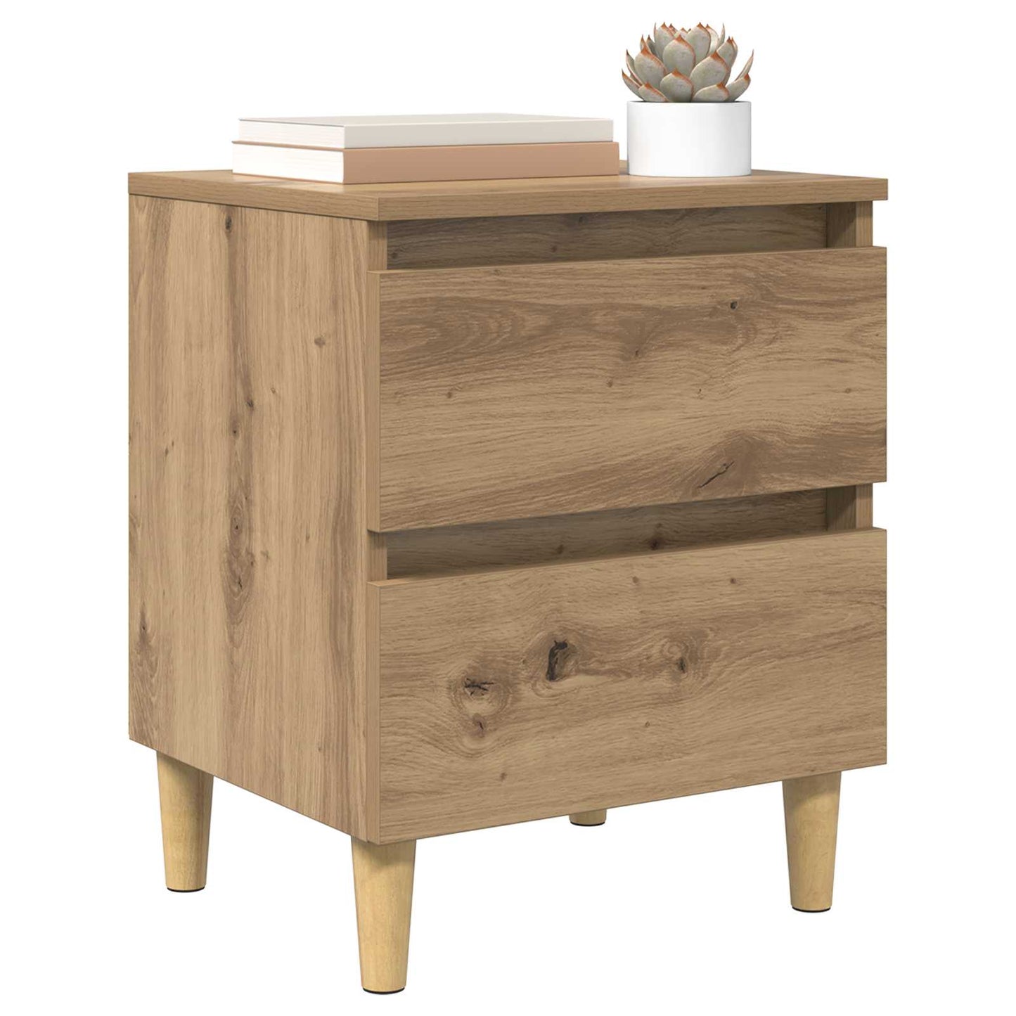 vidaXL Bed Cabinets 2 pcs Artisan Oak 40 x 35 x 50 cm Engineered Wood 2