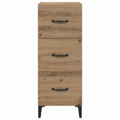 vidaXL Sideboard Artisan Oak 34.5 x 34 x 90 cm Engineered Wood 6