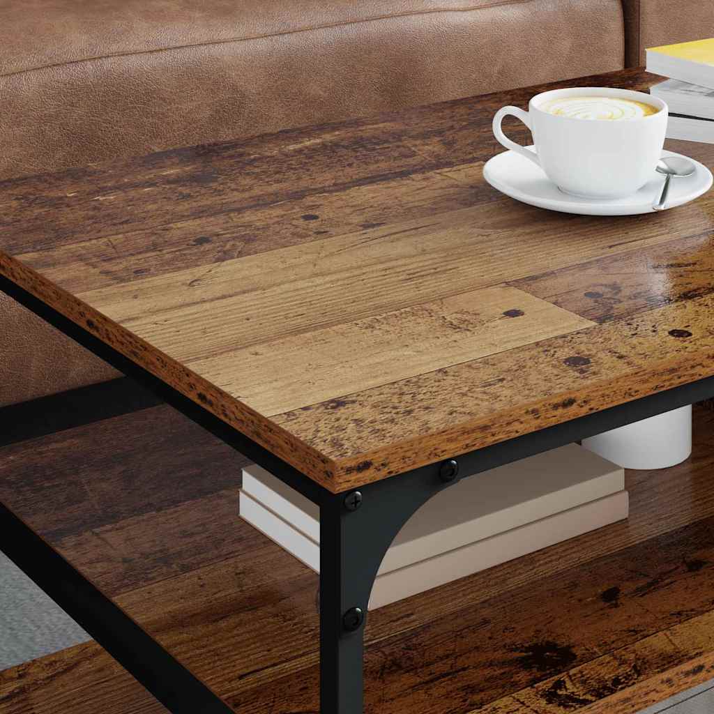 vidaXL Coffee Table Old Wood 100 x 50 x 45 cm Engineered Wood 4