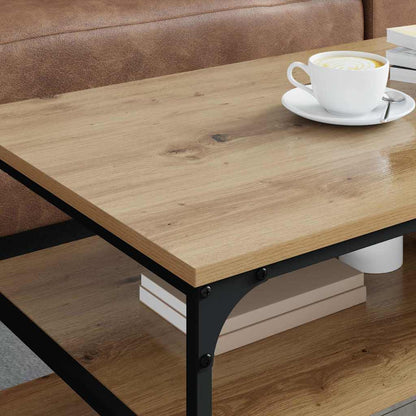 vidaXL Coffee Table Artisan Oak 100 x 50 x 45 cm Engineered Wood 4