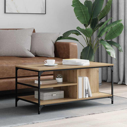 vidaXL Coffee Table Artisan Oak 100 x 50 x 45 cm Engineered Wood 1