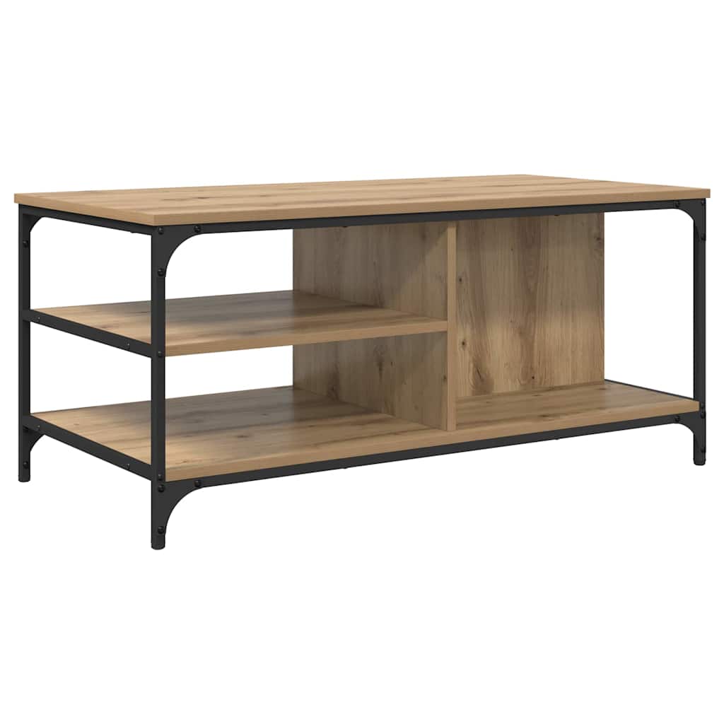 vidaXL Coffee Table Artisan Oak 100 x 50 x 45 cm Engineered Wood 2