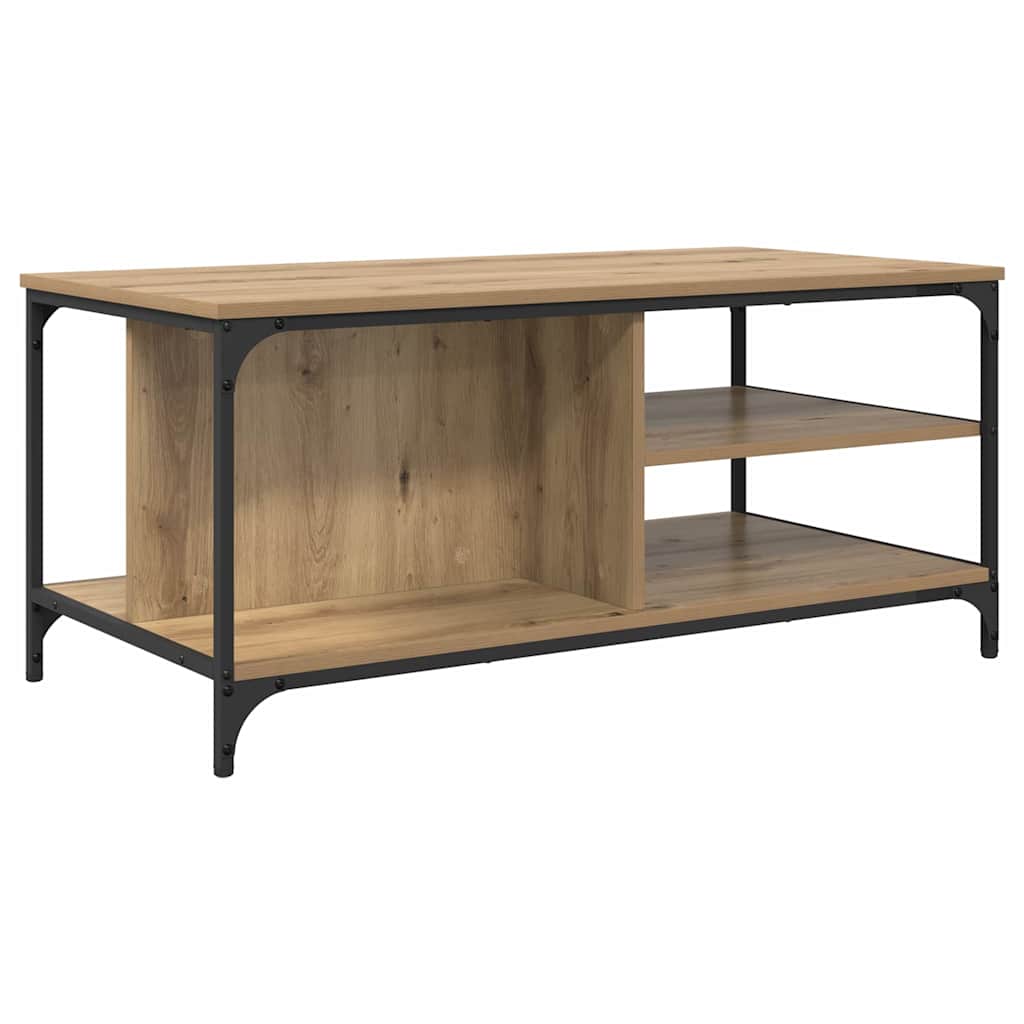vidaXL Coffee Table Artisan Oak 100 x 50 x 45 cm Engineered Wood 6