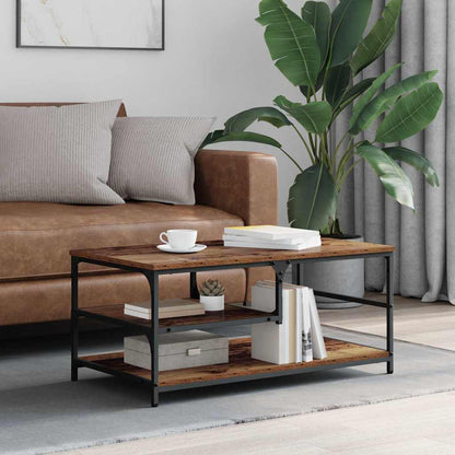 vidaXL Coffee Table Old Wood 90 x 49 x 40 cm Engineered Wood 1