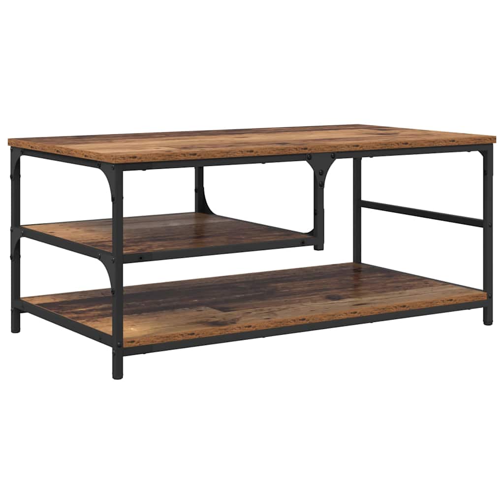 vidaXL Coffee Table Old Wood 90 x 49 x 40 cm Engineered Wood 2