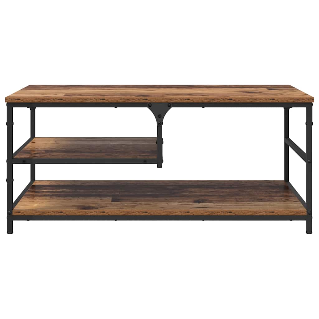 vidaXL Coffee Table Old Wood 90 x 49 x 40 cm Engineered Wood 5