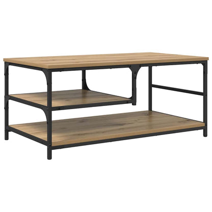 vidaXL Coffee Table Artisan Oak 90 x 49 x 40 cm Engineered Wood 2