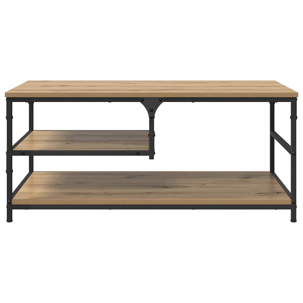 vidaXL Coffee Table Artisan Oak 90 x 49 x 40 cm Engineered Wood 5