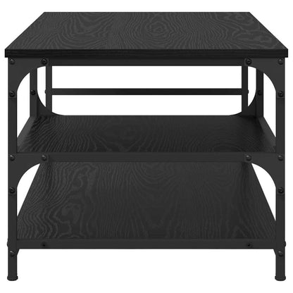 vidaXL Coffee Table Black Oak 90 x 49 x 40 cm Engineered Wood 6