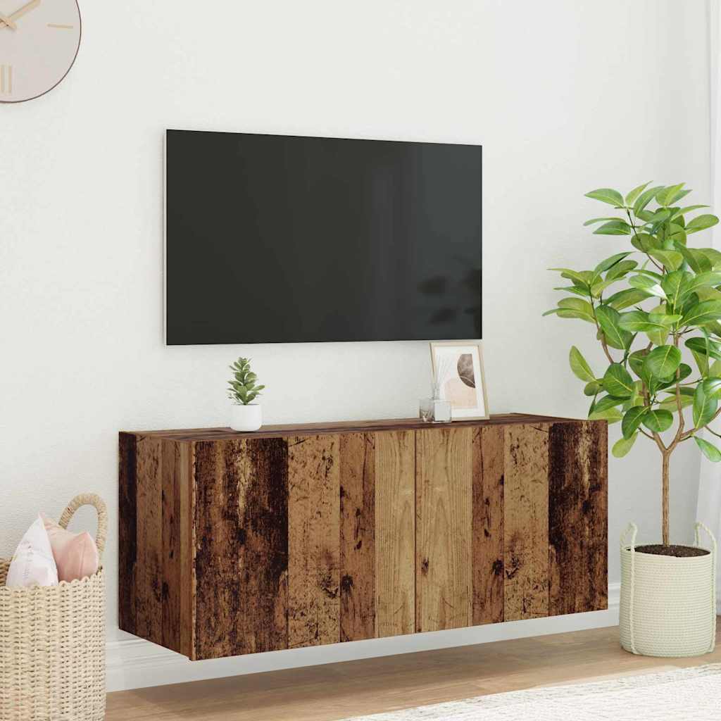 vidaXL TV Wall Cabinet Old Wood Engineered Wood 1