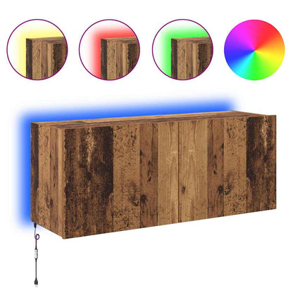 vidaXL TV Wall Cabinet Old Wood Engineered Wood 4