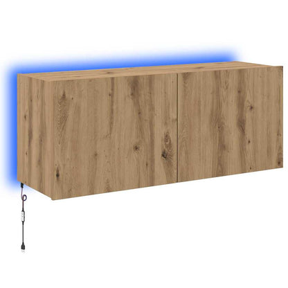 vidaXL TV Wall Cabinet Artisan Oak Engineered Wood 2