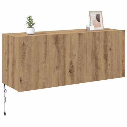 vidaXL TV Wall Cabinet Artisan Oak Engineered Wood 3