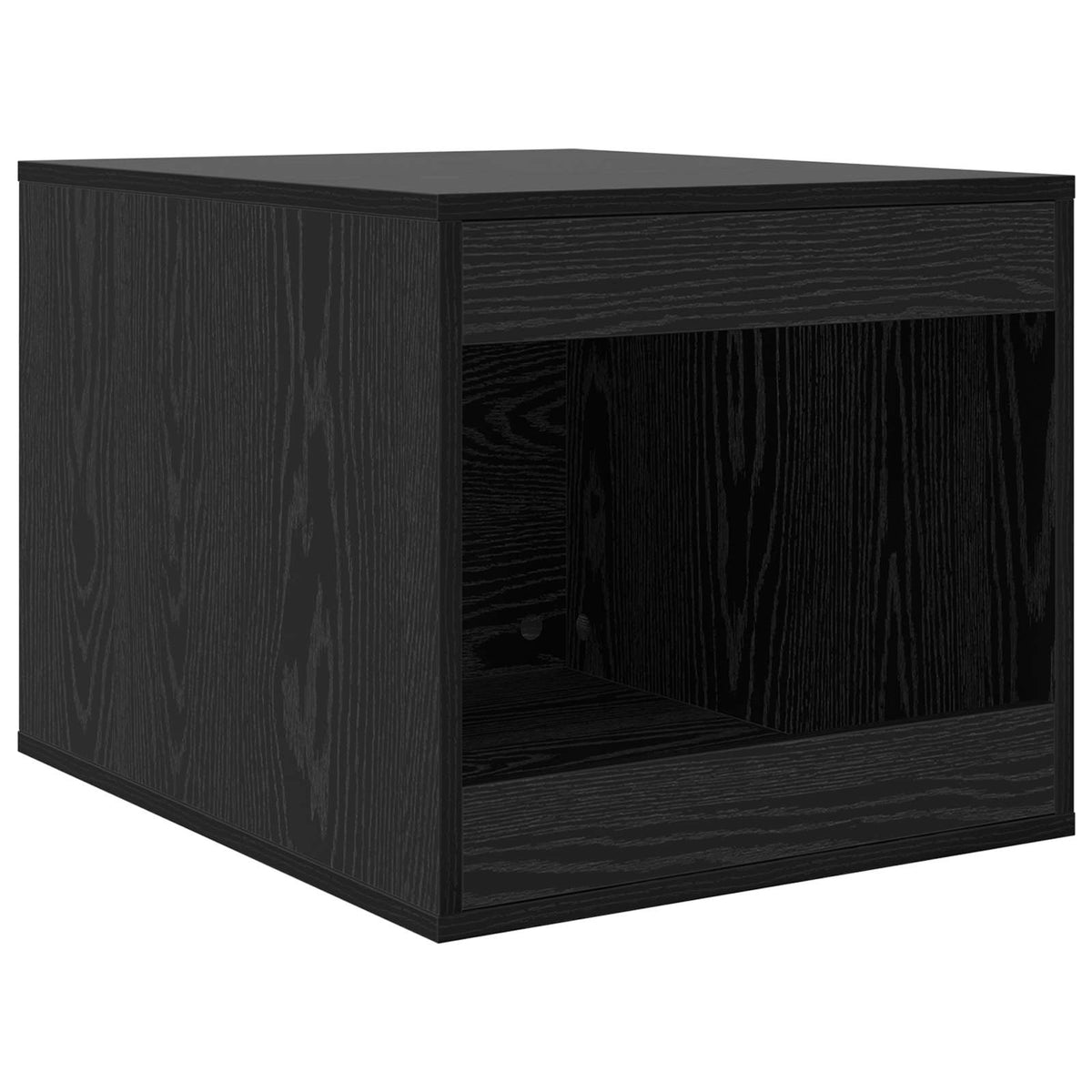 vidaXL Cat Litter Box Enclosure Black Oak 47 x 59 x 42 cm 2