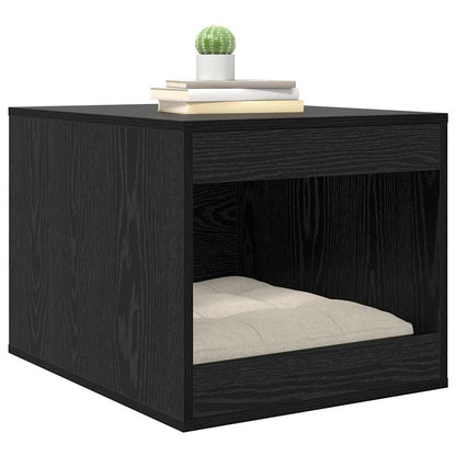 vidaXL Cat Litter Box Enclosure Black Oak 47 x 59 x 42 cm 3