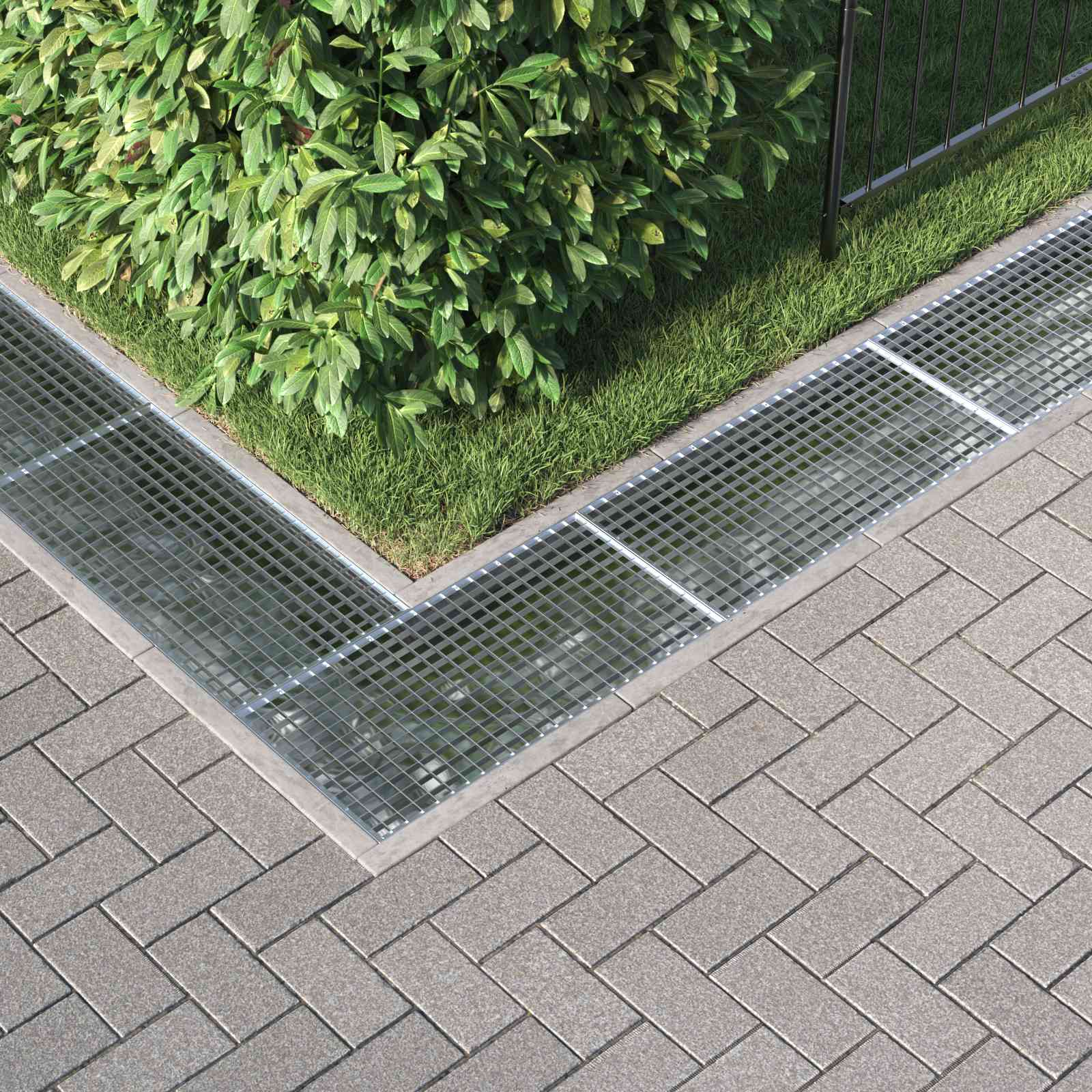 vidaXL Grating Silver 80 x 40 x 2 cm Hot-Dip Galvanised Steel 3