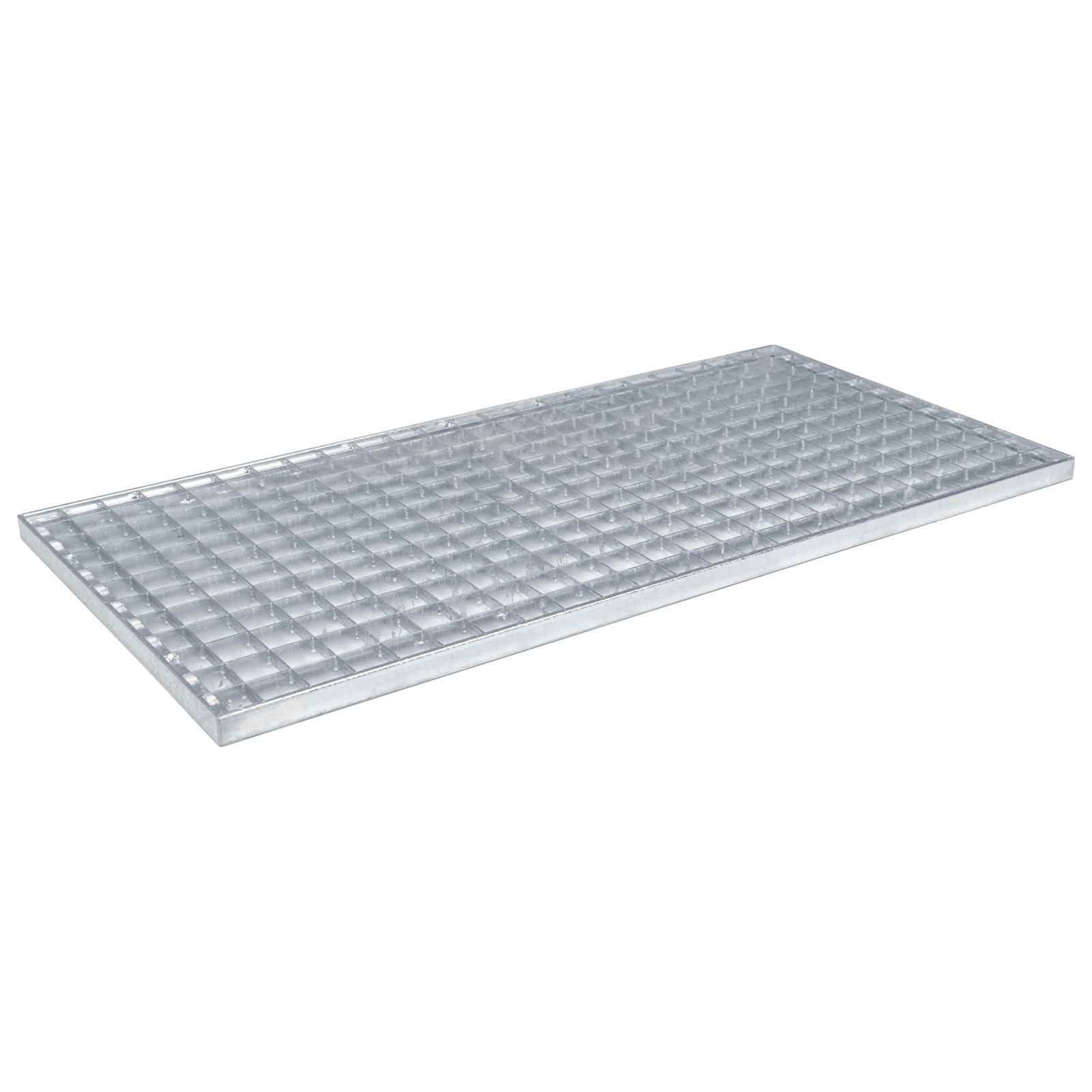 vidaXL Grating Silver 80 x 40 x 2 cm Hot-Dip Galvanised Steel 2