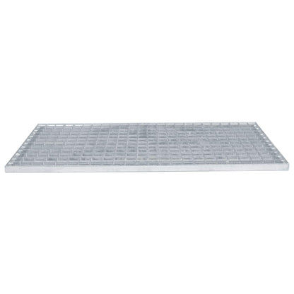 vidaXL Grating Silver 80 x 40 x 2 cm Hot-Dip Galvanised Steel 4