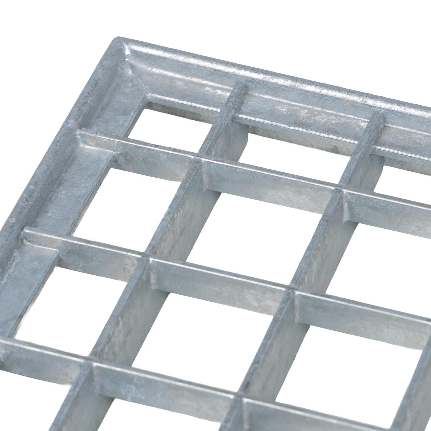 vidaXL Grating Silver 50 x 50 x 2 cm Hot-Dip Galvanised Steel 6