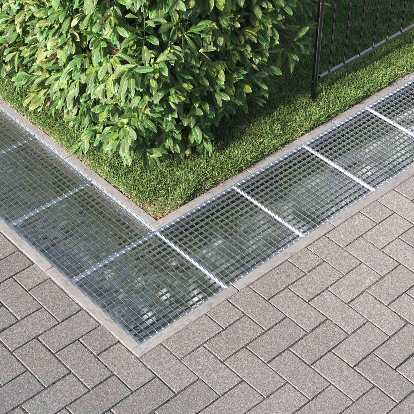vidaXL Grating Silver 50 x 50 x 2 cm Hot-Dip Galvanised Steel 3