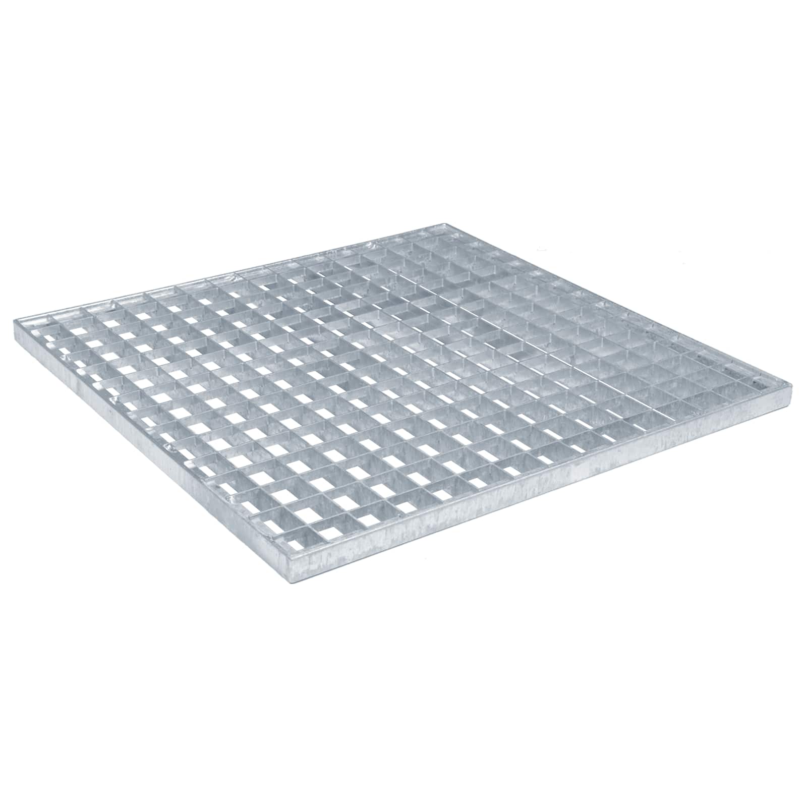 vidaXL Grating Silver 50 x 50 x 2 cm Hot-Dip Galvanised Steel 2