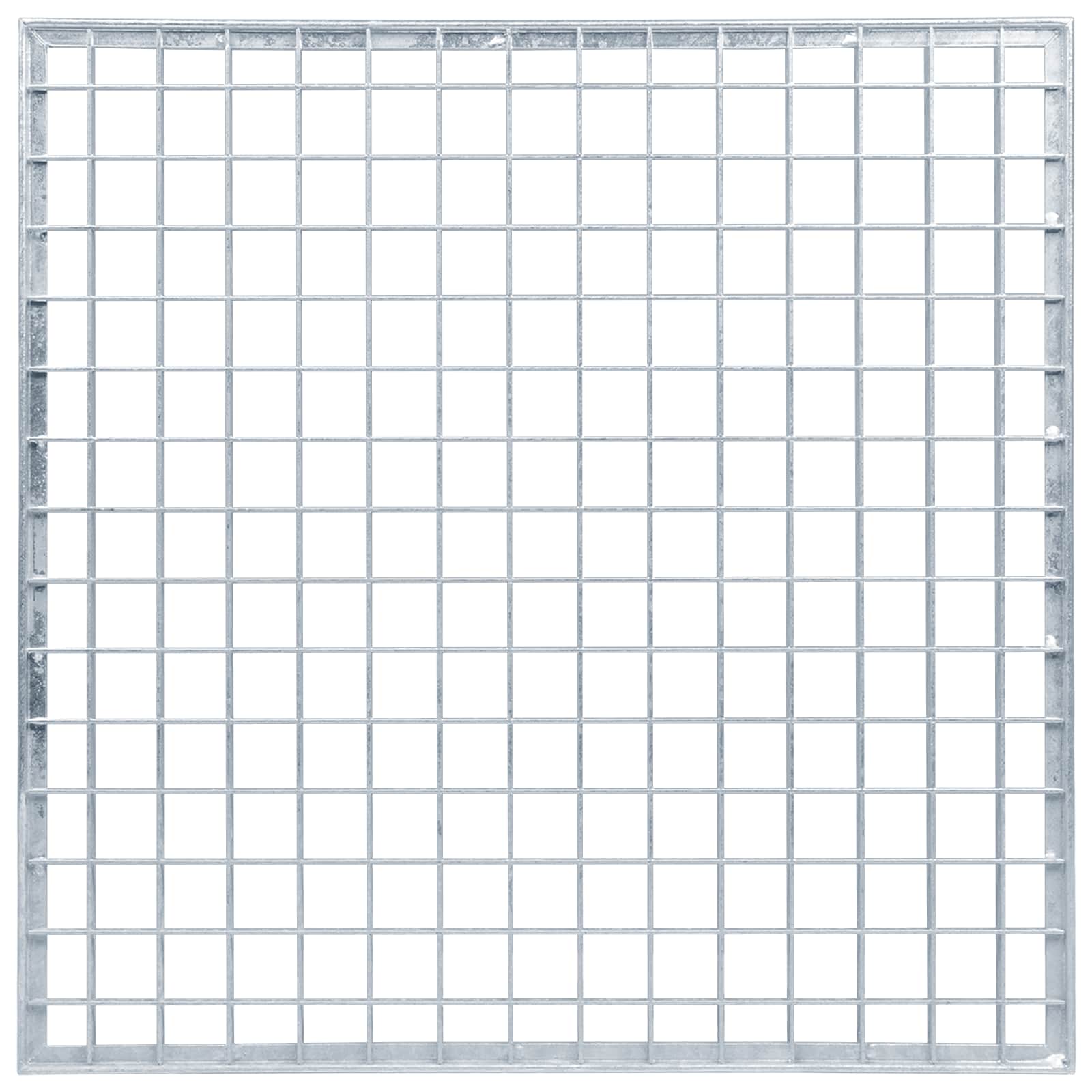 vidaXL Grating Silver 50 x 50 x 2 cm Hot-Dip Galvanised Steel 5