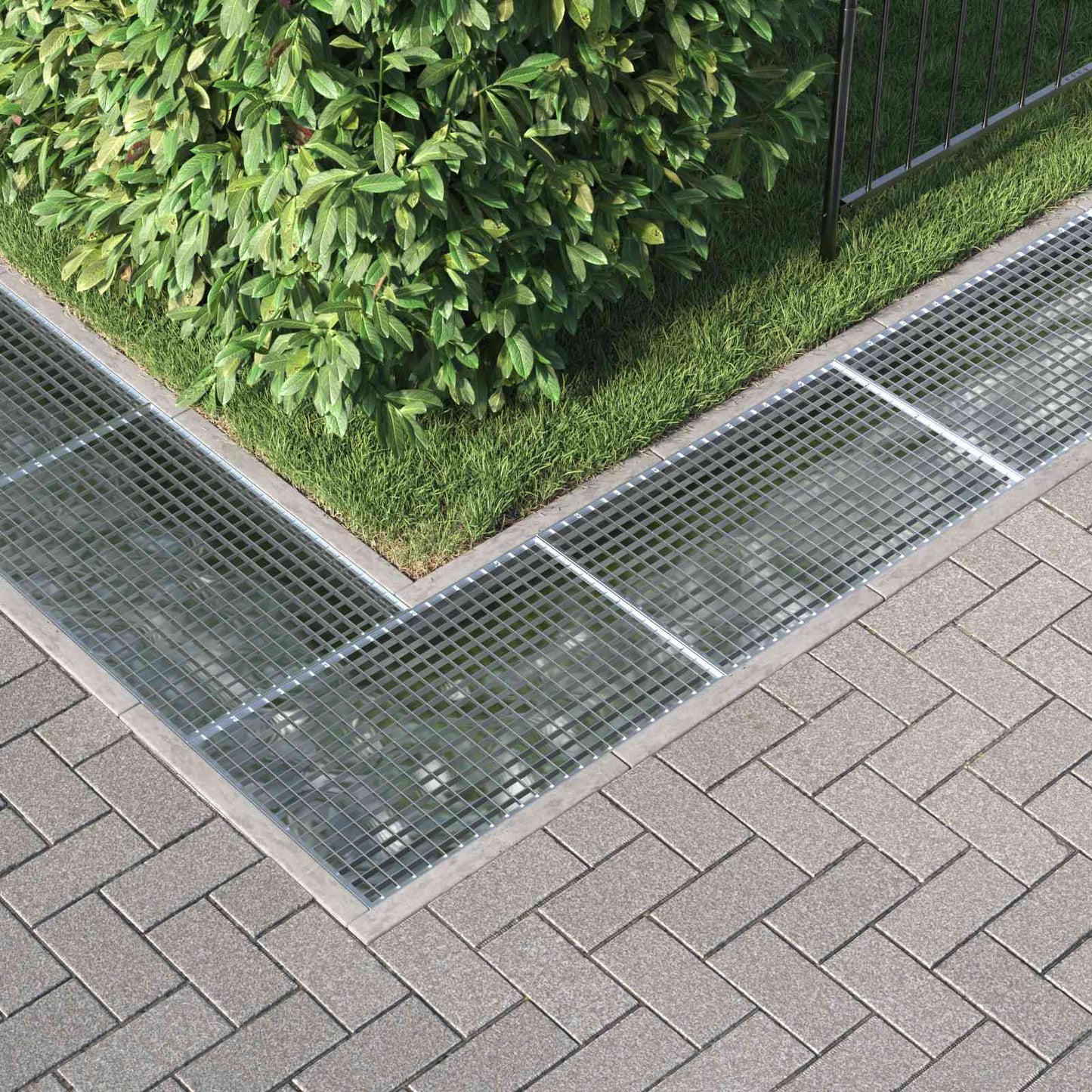 vidaXL Grating Silver 80 x 50 x 2 cm Hot-Dip Galvanised Steel 3