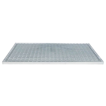 vidaXL Grating Silver 80 x 50 x 2 cm Hot-Dip Galvanised Steel 4