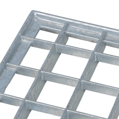 vidaXL Grating Silver 60 x 60 x 2 cm Hot-Dip Galvanised Steel 6