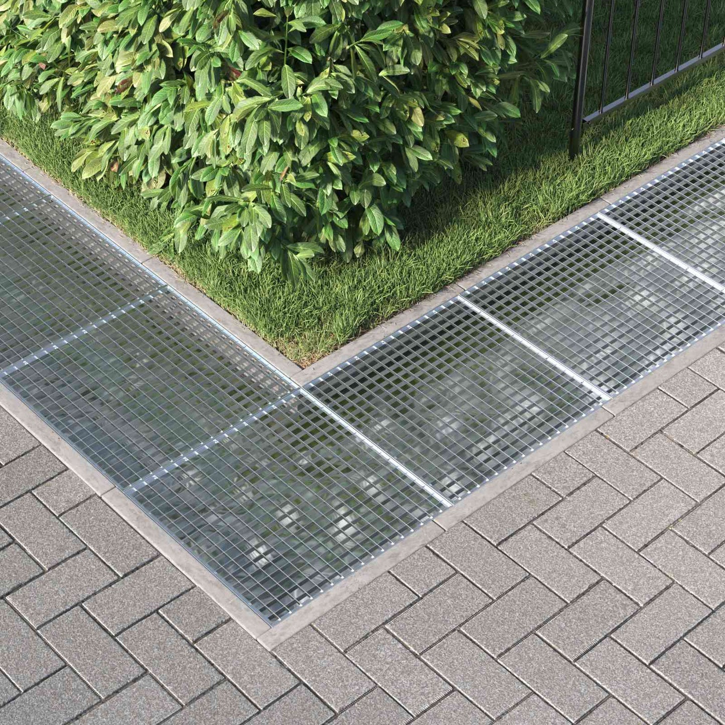 vidaXL Grating Silver 60 x 60 x 2 cm Hot-Dip Galvanised Steel 3