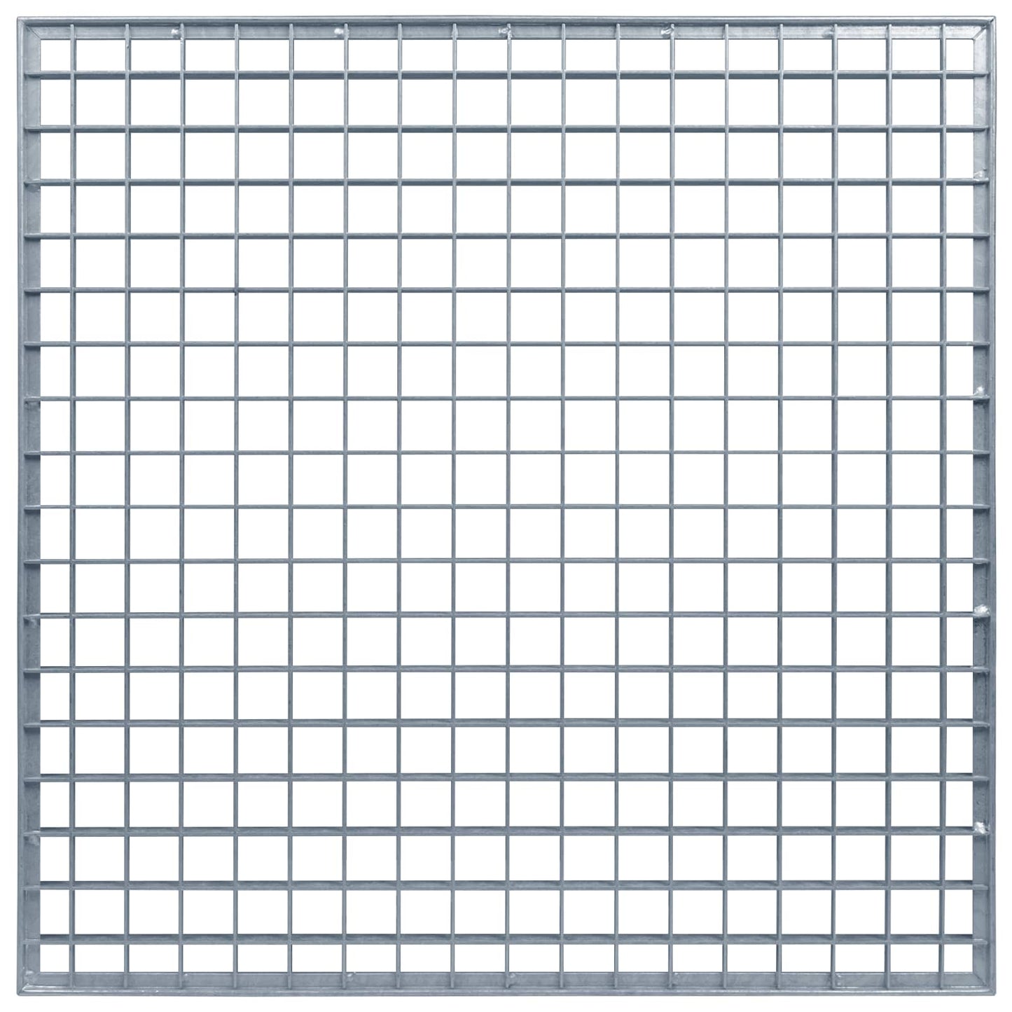 vidaXL Grating Silver 60 x 60 x 2 cm Hot-Dip Galvanised Steel 5