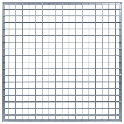 vidaXL Grating Silver 60 x 60 x 2 cm Hot-Dip Galvanised Steel 5