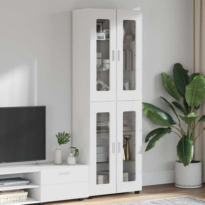vidaXL TV Cabinet Set FLORIN 3 pcs 150 x 39 x 30 cm High Gloss White