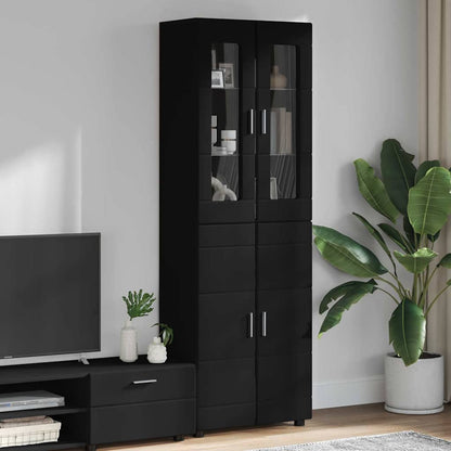 vidaXL TV Cabinet Set FLORIN 3 pcs 150 x 39 x 30 cm Black