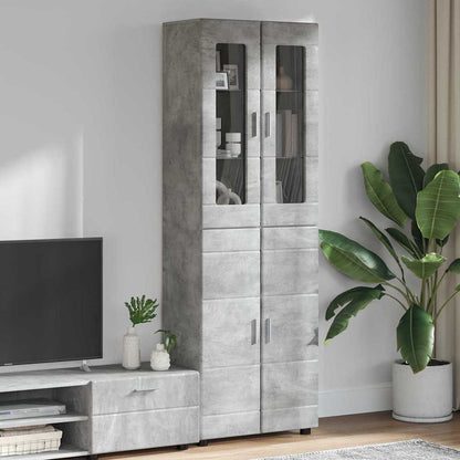 vidaXL TV Cabinet Set FLORIN 3 pcs 150 x 39 x 30 cm Concrete Grey