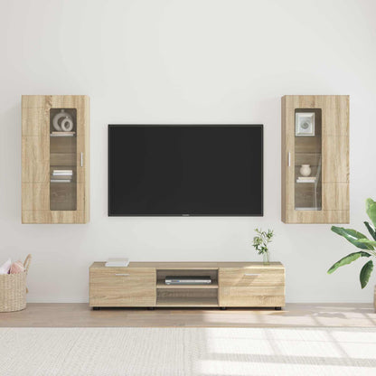 vidaXL TV Cabinet Set FLORIN 3 pcs 150 x 39 x 30 cm Sonoma Oak