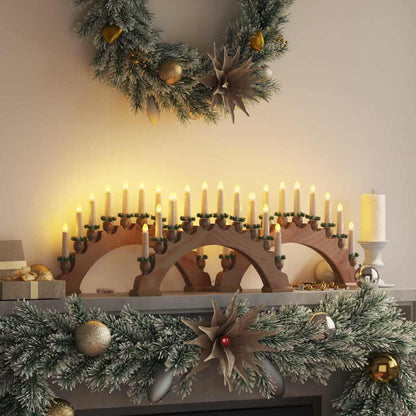Christmas Candle Arch with 10 LED Candles LEDs Warm White Natural