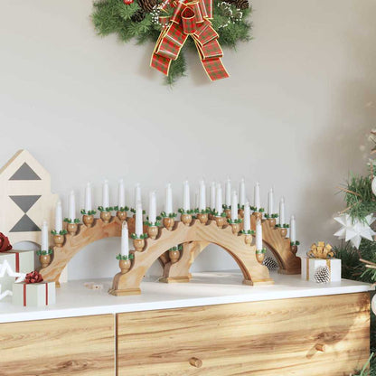 Christmas Candle Arch with 10 LED Candles LEDs Warm White Natural