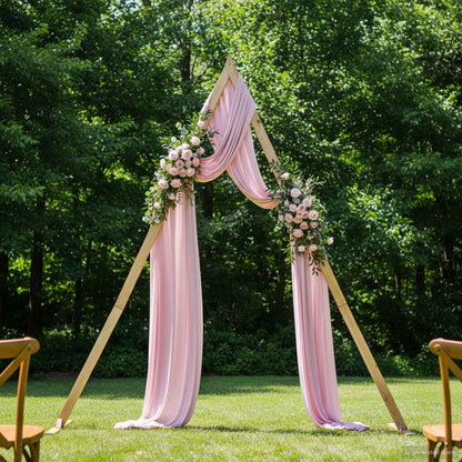 vidaXL Wedding Arch Light Brown 202 x 95 x 254 cm Solid Pine Wood 1