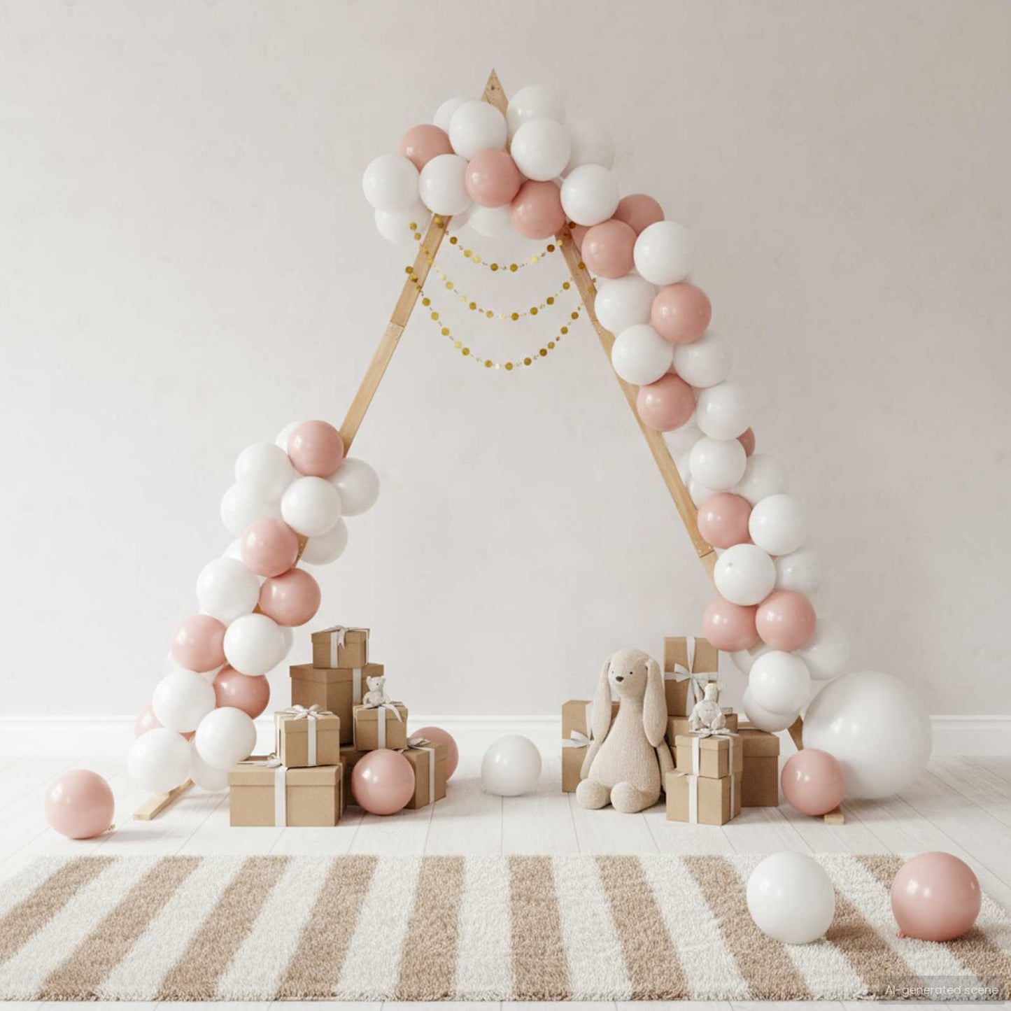 vidaXL Wedding Arch Light Brown 202 x 95 x 254 cm Solid Pine Wood 4