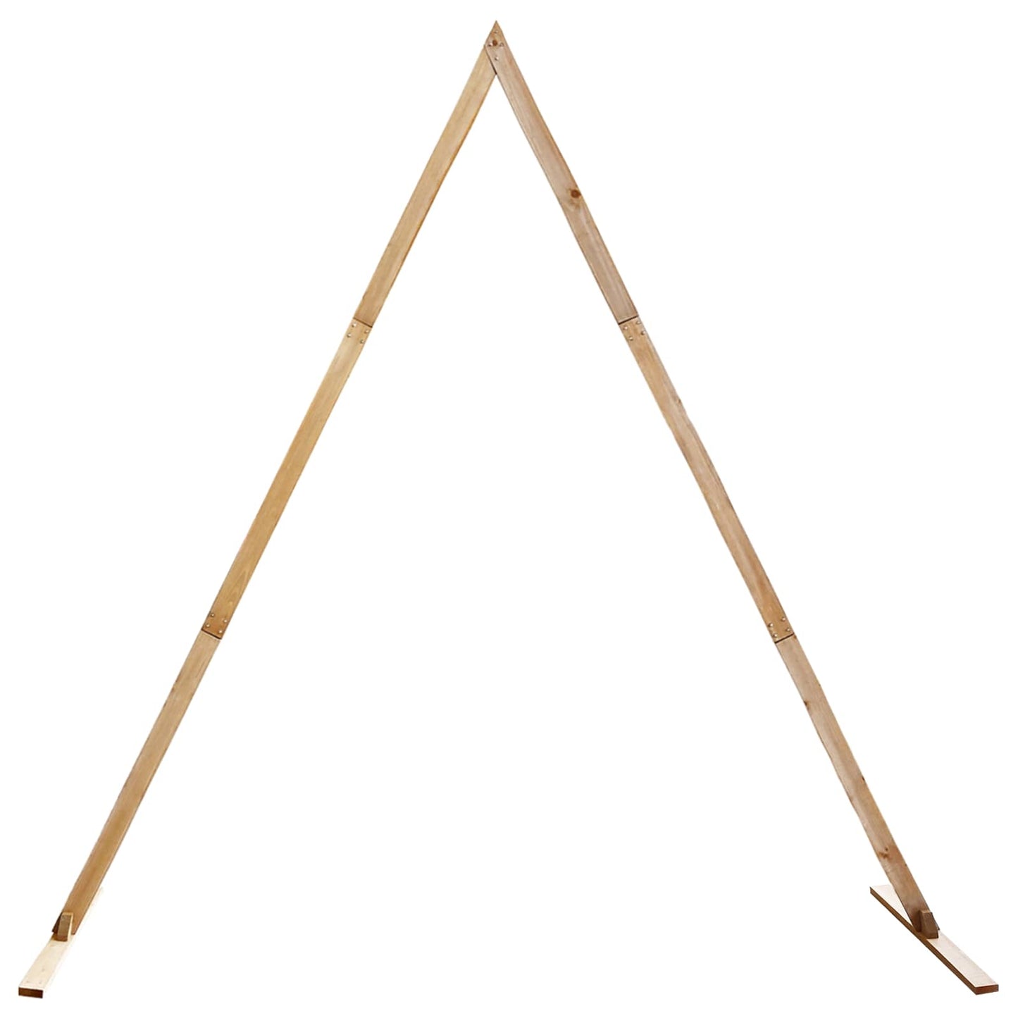 vidaXL Wedding Arch Light Brown 202 x 95 x 254 cm Solid Pine Wood 2