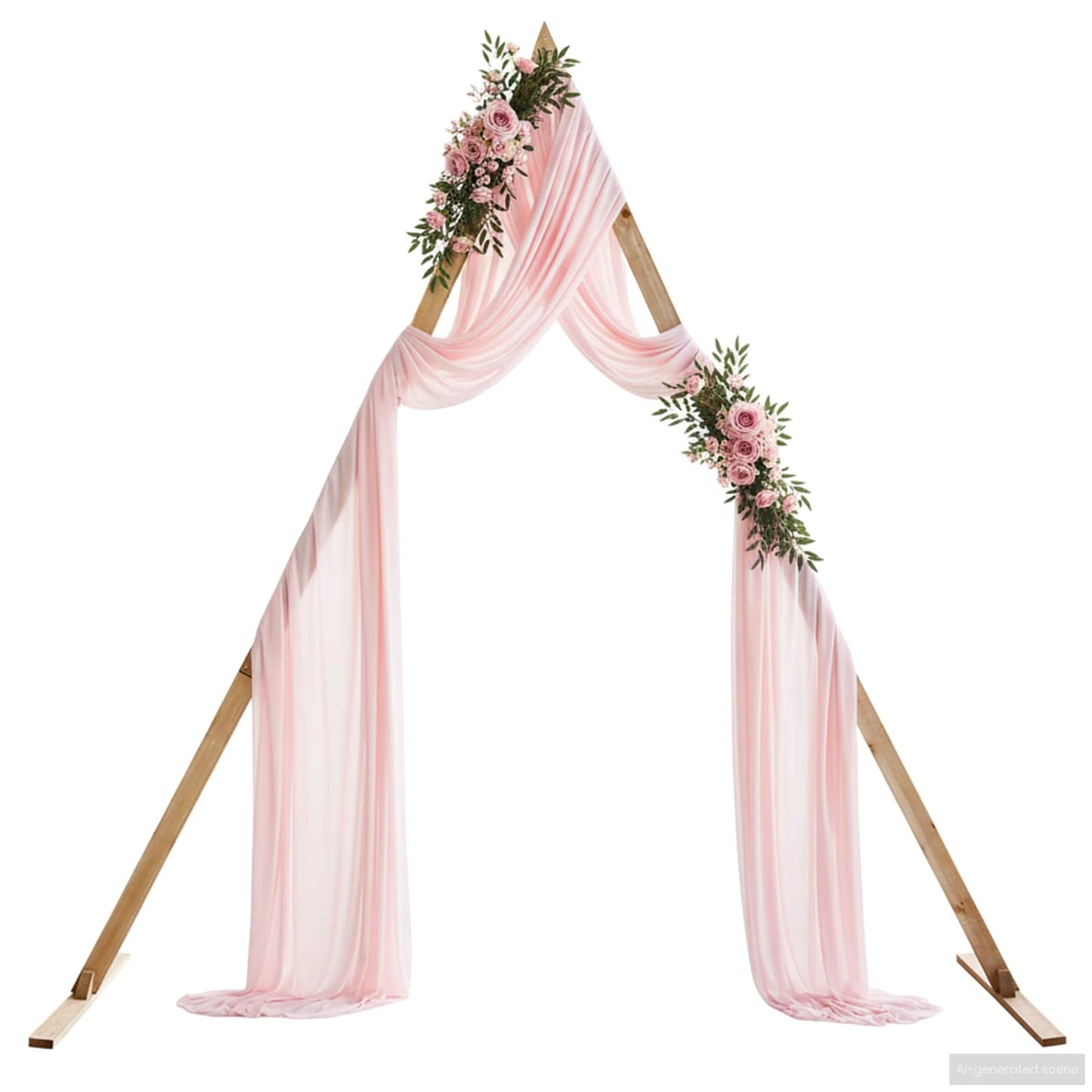 vidaXL Wedding Arch Light Brown 202 x 95 x 254 cm Solid Pine Wood 3