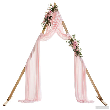 vidaXL Wedding Arch Light Brown 202 x 95 x 254 cm Solid Pine Wood 3