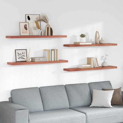 vidaXL Floating Wall Shelves 120x23.5x3.8 cm MDF 4 pcs