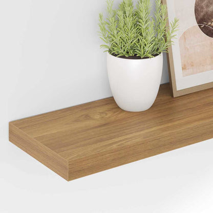 vidaXL Wall Shelf 4 pcs Brown 80 x 23.5 x 3.8 cm Engineered Wood 5