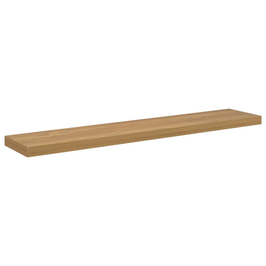 vidaXL Wall Shelf Wall-Mounted Brown 120 x 23.5 x 3.8 cm 2
