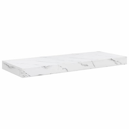 vidaXL Wall Shelf 4 pcs White Marble 60 x 23.5 x 3.8 cm 6