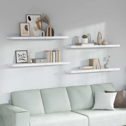 vidaXL Floating Wall Shelves 120x23.5x3.8 cm MDF 4 pcs